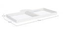 Base Laterale Ombrellone Eden Bianco - 