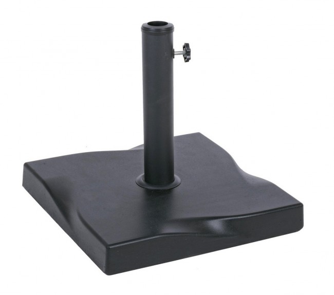 Base ombrellone quadrato cemento nero Salonicco kg 25