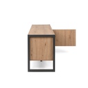Base porta tv quercia antracite cm 160 x 55 x 40 h(DENVER54)