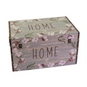 Baule ecopelle 1-3 grigio home rettangolare cm 59x36h33