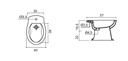 Bidet con erogazione rubinetto