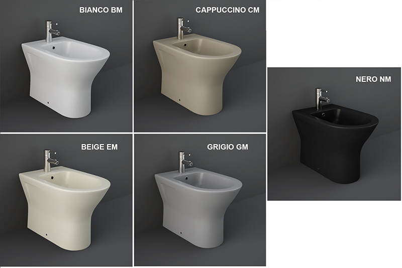 Bidet filo muro Feeling - Bianco opaco