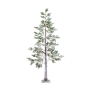 Albero di Natale con 270 led esterno-interno H210 x Ø60