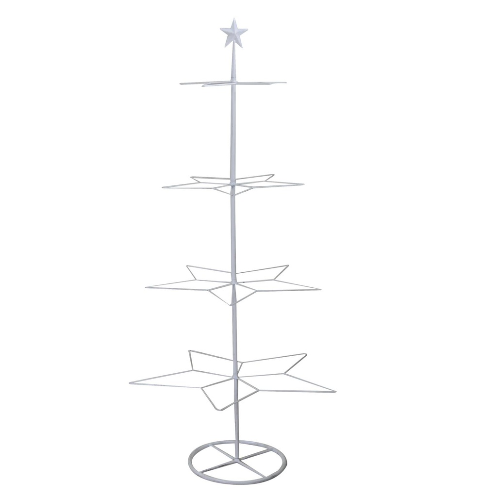 Albero espositore ferro bianco cm57x55h123