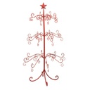 Albero espositore metallo c-stella rosso cm58x58h105,5