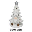 Albero led con babbo natale nci-3800 cm. 24 x 21,5 h 42