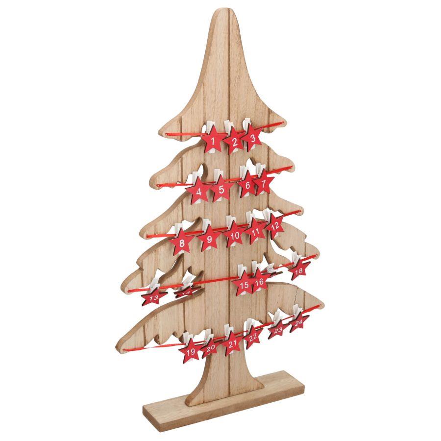 Albero legno naturale con portamemo cm29x5h49