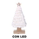 Albero legno tessuto led bianco cm15x5h33