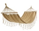 Amaca in poliestere e cotone per esterno beige 100% FSC