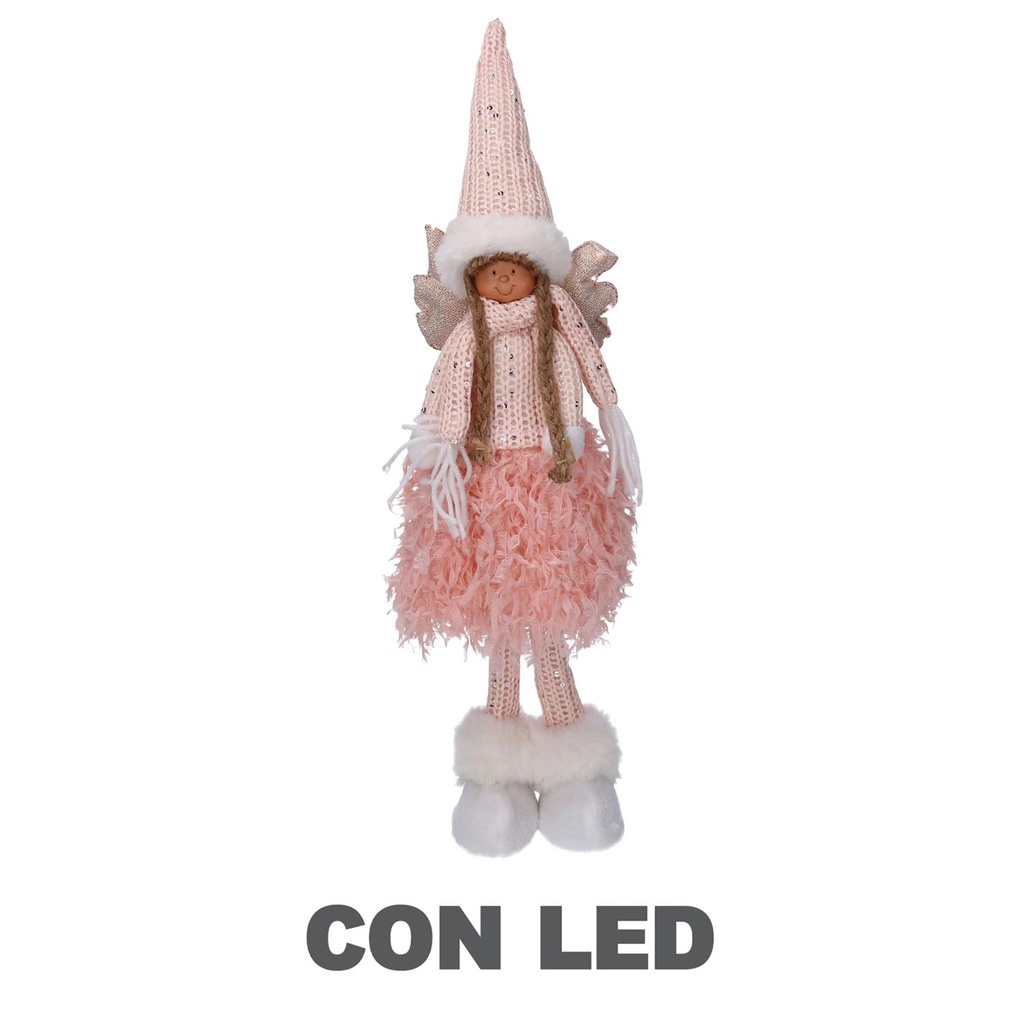 Angelo led tessuto rosa cm15x10h52