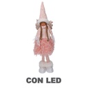 Angelo led tessuto rosa cm15x10h52