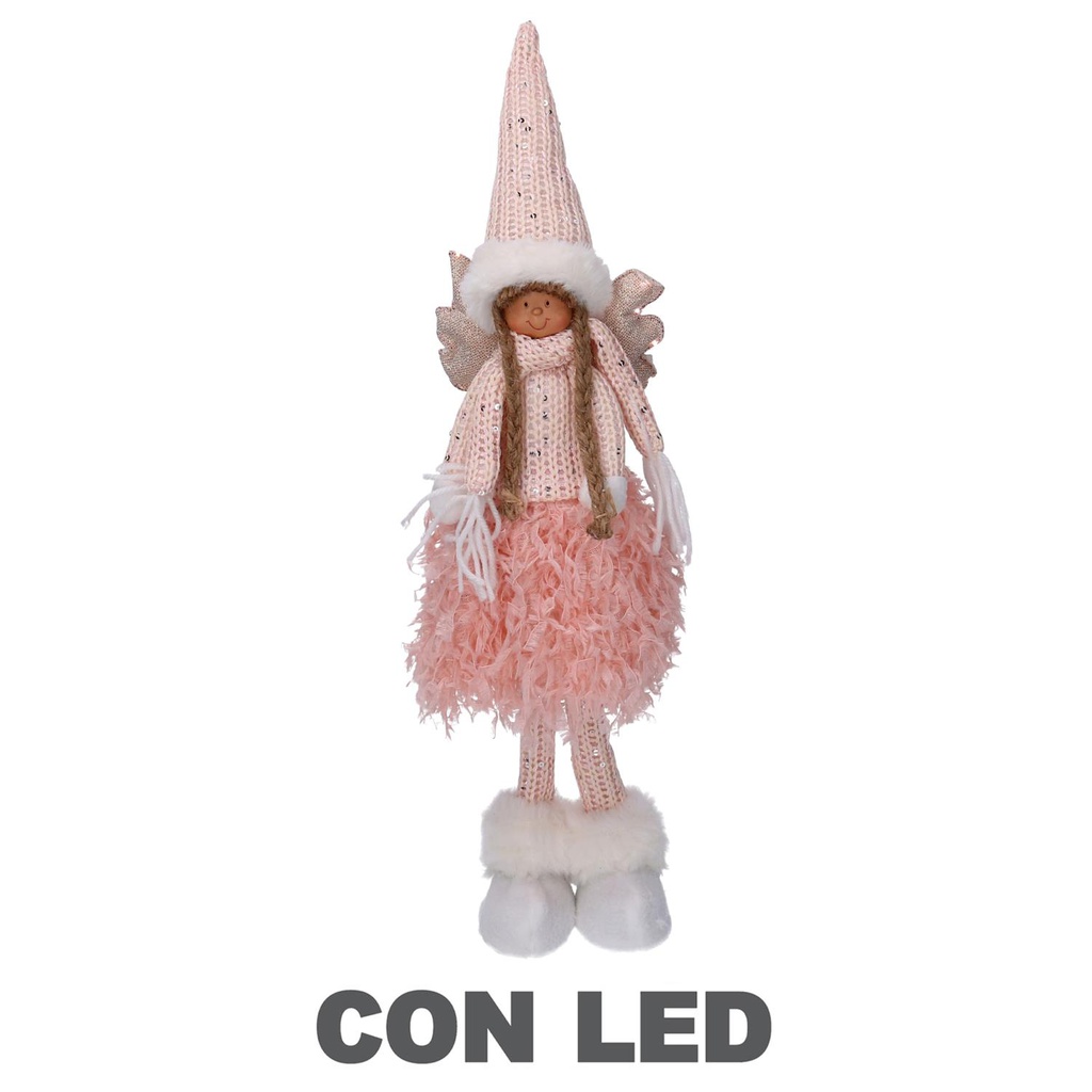 Angelo led tessuto rosa cm15x12h65