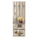 Appendiabiti a muro Yellow Roses 46x125 cm