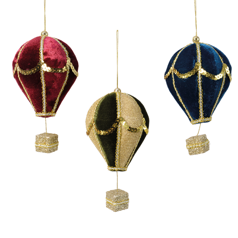 Appendini mongolfiera natalizi H13