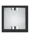Applique Divo Cromo E Vetro Bianco Sabbiato 20x20 cm Trio Lighting