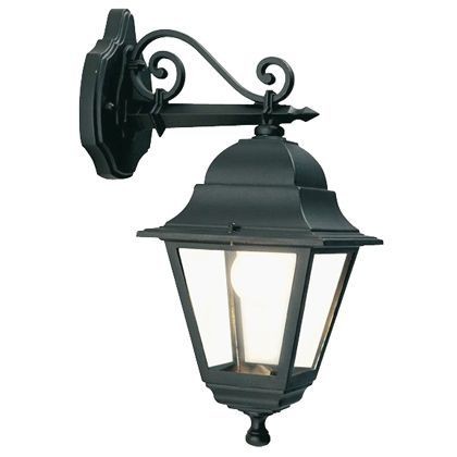 Applique Media In Basso E27  linea old  nero