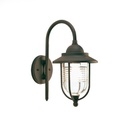 Applique con struttura in pressofusione di alluminio colore ruggine 27xh.35 cm