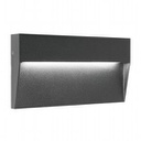Applique tonda in alluminio pressofuso con diffusore satinato - 6W, 723 lumen, luce calda grafite