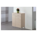 Armadietto da bagno due ante un cassetto Larice 60x34x h78,5 cm