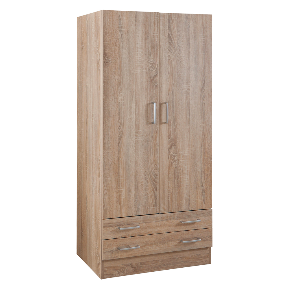 Armadio Due Ante Linea 'Drama' Cm. 46 X 82 X H.184 - Rovere