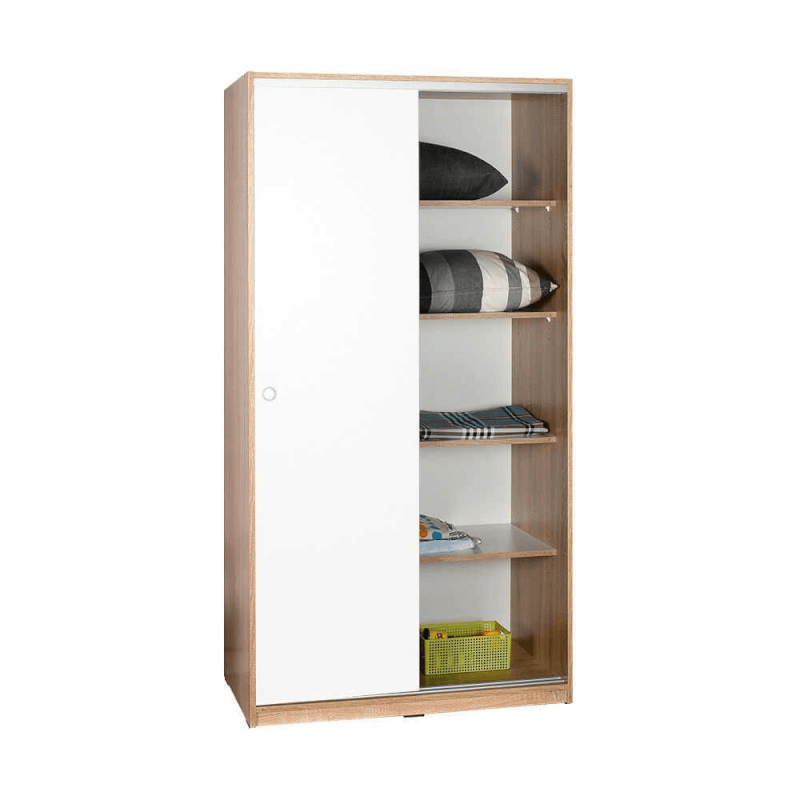 Armadio SWD4352023 tuttopiani sonoma bianco con ante scorrevoli