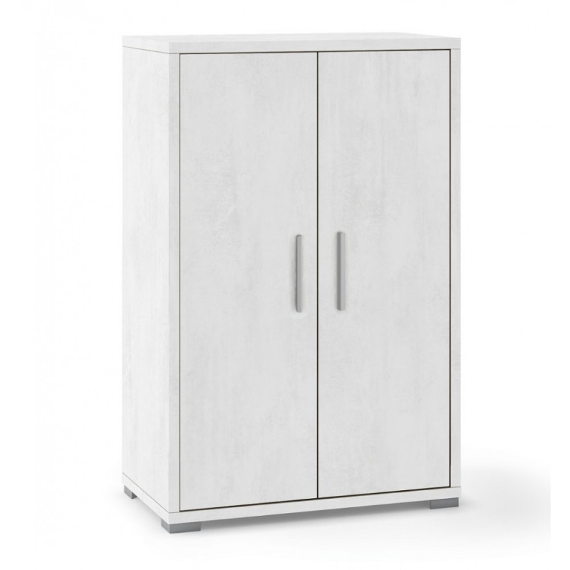 Armadio multiuso due ante Bianco Ossido 71x41x h110 cm
