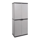 Armadio resina con 4 ripiani e due ante cm 68 x 39.5 x 168 h (copia)