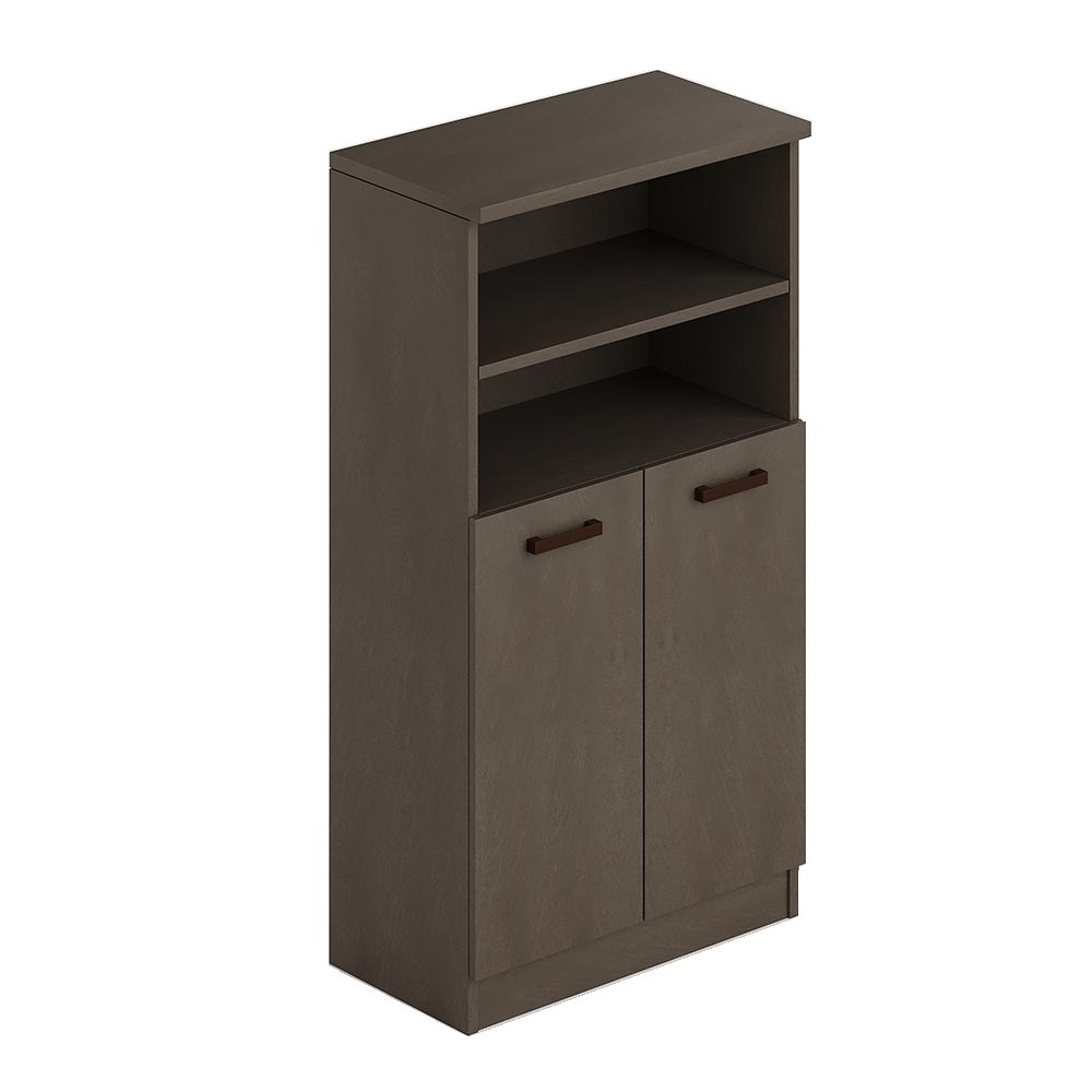 Armadio scarpiera multiuso fango in legno nobilitato 2 ante e 4 vani (2 interni e 2 a giorno) h130x71x38 Iperbriko