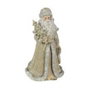 Babbo natale resina oro cm16,5x14h32