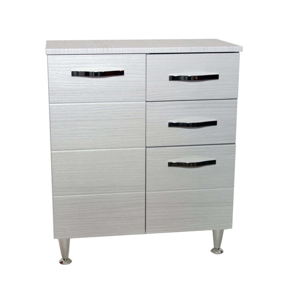 Base 2 Ante e 2 Cassetti Cm.66 x 33 x 80h Bianco