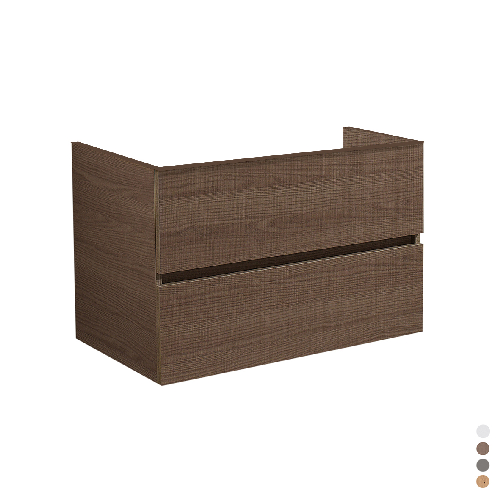 Base 2 cassetti in quercia natura cm 80x45x52 - Modello Dearum