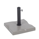 Base ombrellone quadrata cemento Salonicco 25 kg  cm 44,5 x 44,5 x 37,5