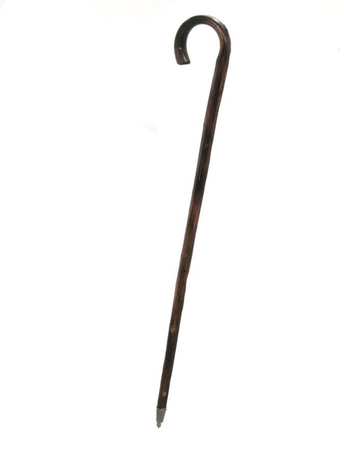 Bastone rustico scuro c/punta ferro cm 13