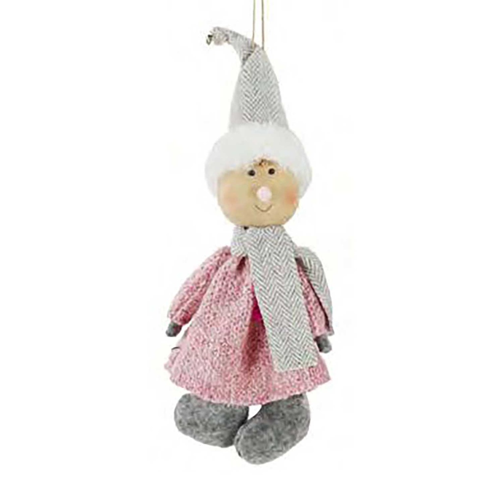 Bimbino abito rosa lana nbr-1212 cm. 13x 2 h 32