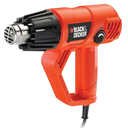 Black &amp; Decker KX2001K pistola termica Pistola ad aria calda 500 l/min 600 °C 2000 W Nero, Arancione