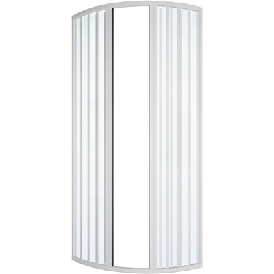 Box doccia circolare a soffietto cm 68-70 apertura laterale