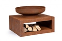 Braciere C-P.Legna Efesto Ruggine 70X38H