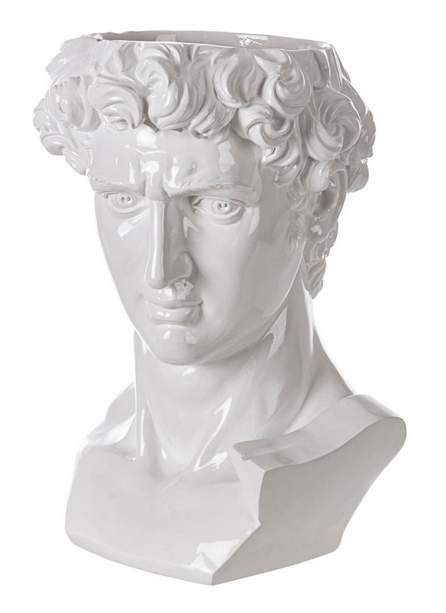 Busto Decorativo Olympus Bianco H40 - 