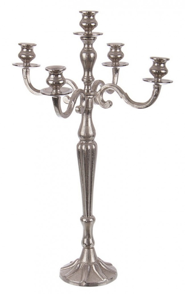 Candelabro Laryn 5Fuochi Argento H70