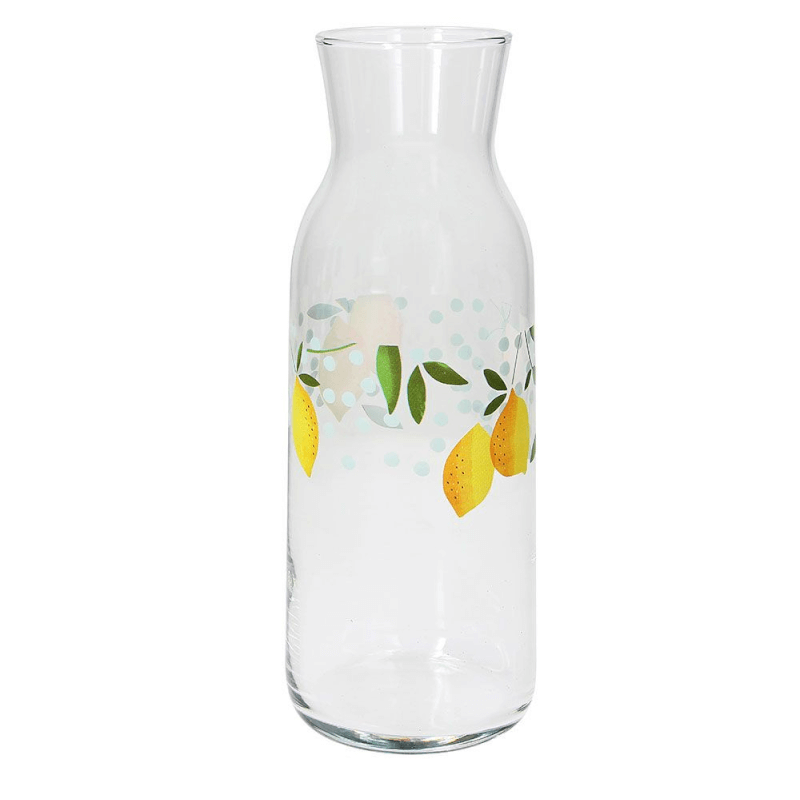 Caraffa 1200 cc in vetro trasparente linea Panarea&lt;