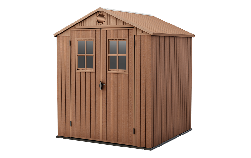 Casetta Da Giardino Darwin 6X6 C/Fin.Front. Marrone Keter