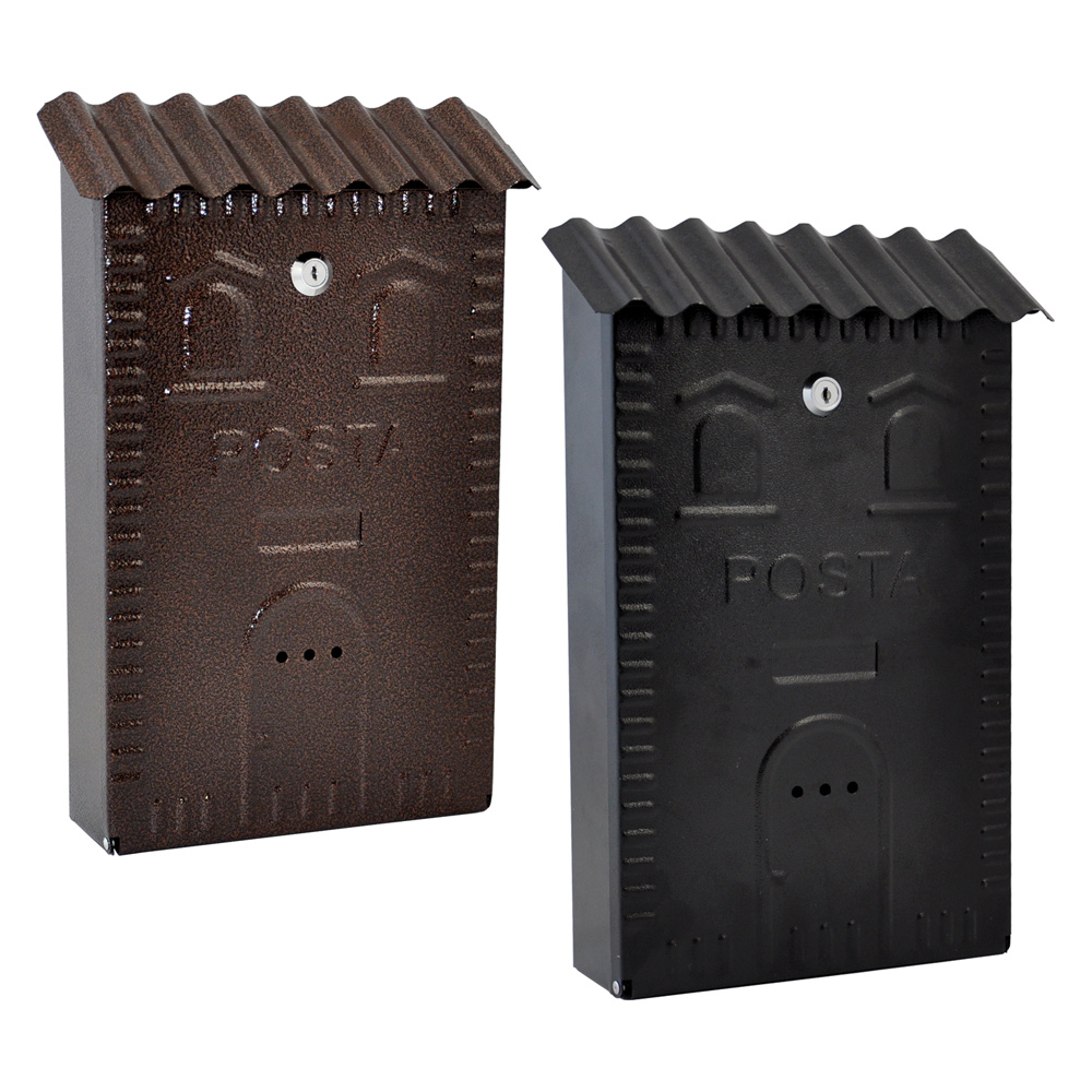 Cassetta Postale Cm 25 X 9,5 X H 37 - Nera