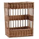 Cesta espositore vimini rettangolare cm 38x28h48 - base cm 36x26