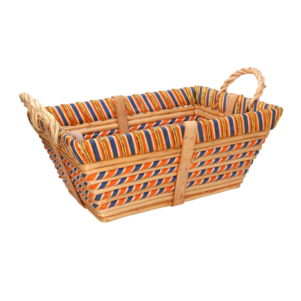 Cesta vimini miele rettangolare cm43x30h18