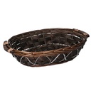 Cesta vimini noce ovale cm45/49x35h12