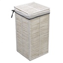 Cestone paper hilary bianco quadro pieghevole cm 31x31h60