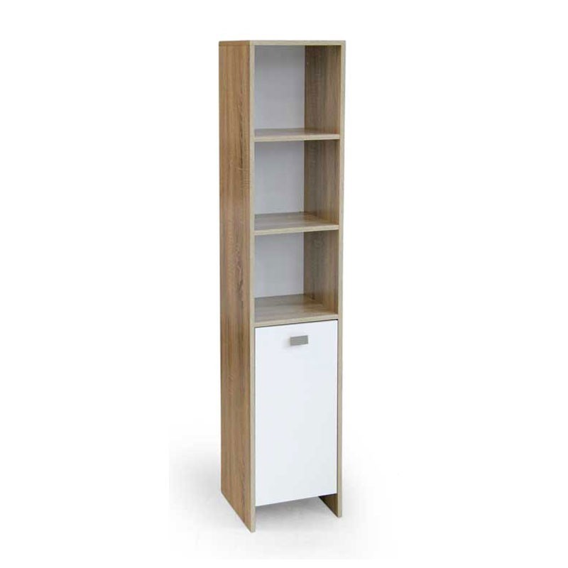 Colonna bagno con anta mobile salvaspazio cm 33 x 33 x 160 h