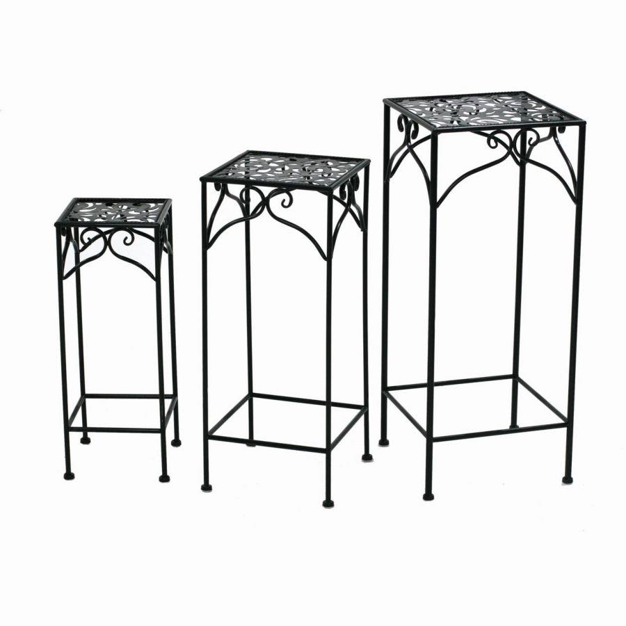 Colonnina metallo jessica nera 1-3 cm 30x30h73 quadra alta