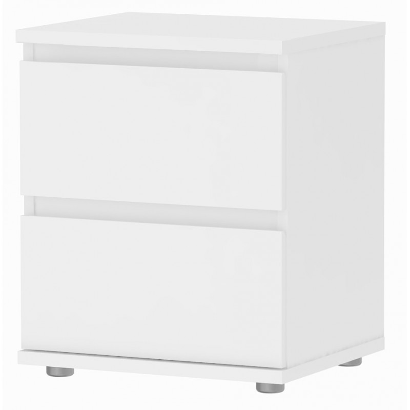 Comodino camera da letto bianco cm 40 x 34 x 48 h