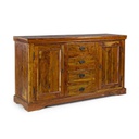 Credenza rustica Chateaux 2 ante e 4 cassetti